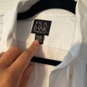 Jos. A. Bank White Dress Shirt Professional Attire